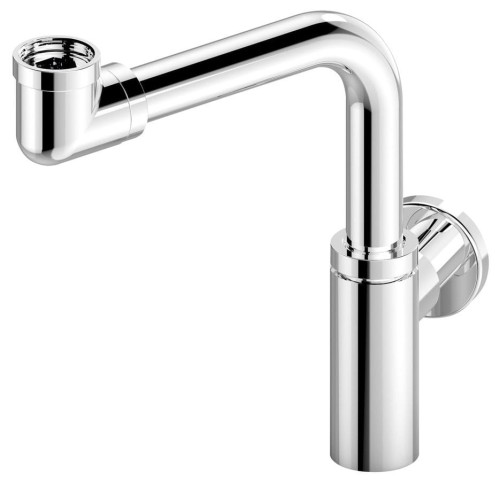 Syfon umywalkowy oszczędzający miejsce, 5/4"-32, chrom