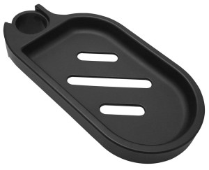 Zamienna mydelniczka do drążku prysznicowego 25mm, plastik, czarny