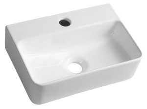 GERDA umywalka prostokątna ceramiczna ścienna  36x10x25cm - AR362 