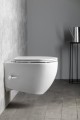 INFINITY WC wiszące Rimless, z dyszą bidetową i zaworem, 36,5x53 cm, biały