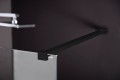 MODULAR SHOWER BLACK ścianka walk-in, montaż przy ścianie, 900 mm