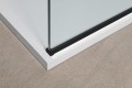 MODULAR SHOWER BLACK ścianka walk-in, motaż przy ścianie, 1000 mm