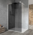 VARIO WHITE jednoczęściowa kabina przysznicowa Walk-In, montaż przy ścianie, szkło dymione, 1100 mm