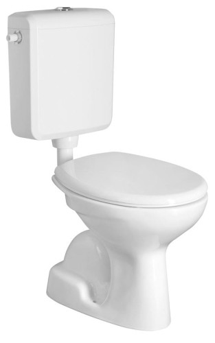 Kompakt WC, mechanizm spłukujący, dolny odpływ