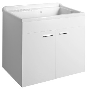 Szafka pod zlew gospodarczy, 78x70x48 cm, biała 57036