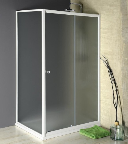 AMADEO kabina prysznicowa 1200x800mm wariant L/P, szkło Brick