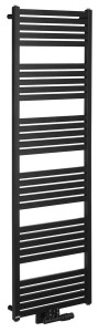 Bruckner GRUNT grzejnik łazienkowy 500x1610 mm podłączenie środkowe czarny mat 600.123.6