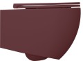 INFINITY miska WC wisząca, Rimless, 36,5x53cm, maroon red mat