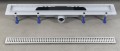 INDY odpływ liniowy z rusztem ze stali nierdzewnej, superflow, DN50, 810x122x65 mm