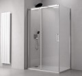 THRON LINE ROUND kabina prysznicowa prostokątna 1100x900mm, rolki okrągłe