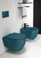 INFINITY miska WC wisząca, Rimless, 36,5x53cm, petrol mat