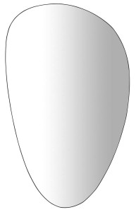 STEN lustro z oświetleniem LED 80x55cm
