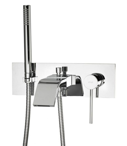 THOR bateria wannowa podtynkowa, kompletna, chrom