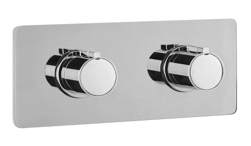 RHAPSODY bateria prysznicowa podtynkowa, termostat, 2 wyjścia, chrom