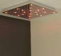 SLIM deszczownia z oświetleniem LED RGB, 300x300mm, stal nierdzewna
