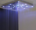SLIM deszczownia z oświetleniem LED RGB, 300x300mm, stal nierdzewna