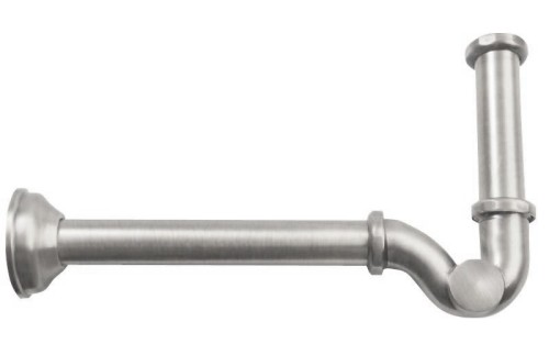 Syfon bidetowy 5/4", odpływ 32mm, nikiel szczotkowany