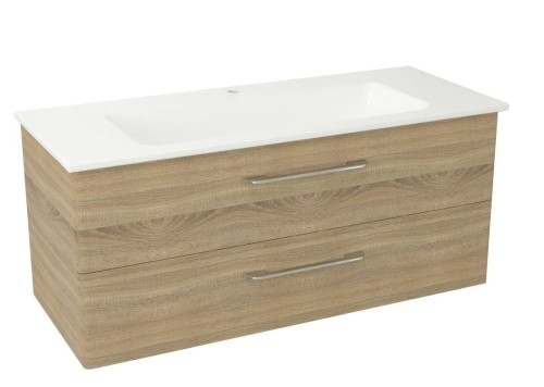 PURA szafka umywalkowa, 2x szuflada117x50,5x48,3cm, dąb starmood
