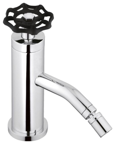 INDUSTRY bateria bidetowa bez odpływu, wysokość 162 mm, chrom/czarny