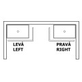 VARESA 120x90 obudowa narożna, lewa