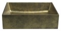 FORMIGO umywalka betonowa, 47,5x14x36,5 cm, złoty