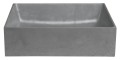 FORMIGO umywalka betonowa, 47,5x14x36,5 cm, srebrny