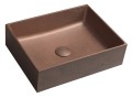 FORMIGO umywalka betonowa, 47,5x14x36,5 cm, miedź