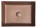 FORMIGO umywalka betonowa, 47,5x14x36,5 cm, miedź