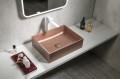 FORMIGO umywalka betonowa, 47,5x14x36,5 cm, miedź