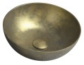FORMIGO umywalka betonowa, średnica 39 cm, złoty