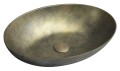 FORMIGO umywalka betonowa, 60x14,5x40 cm, złoty