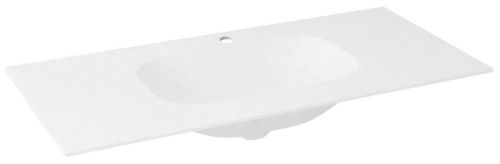 TREOS umywalka 96,6x51,3 cm, Rockstone, biały mat