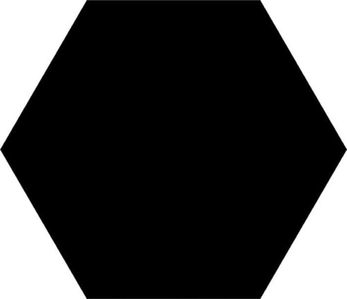 SOLID płytki podłogowe Black Hex 22x25 (bal=1,04m2)