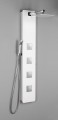 SPIRIT SQUARE panel prysznicowy 250x1550mm z baterią termostatyczną, ścienny, biały