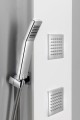SPIRIT SQUARE panel prysznicowy 250x1550mm z baterią termostatyczną, ścienny, biały
