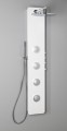 SPIRIT ROUND panel prysznicowy 250x1550mm z baterią termostatyczną, ścienny, biały