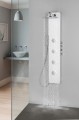 SPIRIT ROUND panel prysznicowy 250x1550mm z baterią termostatyczną, ścienny, biały