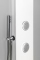 SPIRIT ROUND panel prysznicowy 250x1550mm z baterią termostatyczną, ścienny, biały