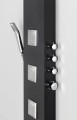 SPIRIT SQUARE panel prysznicowy 250x1550mm z baterią termostatyczną, ścienny, czarny