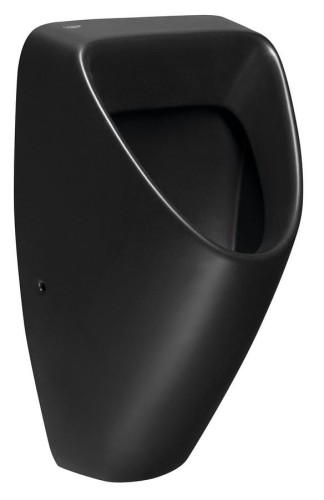 SCHWARN BLACK pisuar ceramiczny, zasilanie tylne, odpływ tylny, czarny