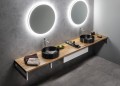 Blat WOODY 2500x28x500mm, lite drewno dąb naturalny