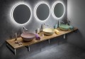 Blat WOODY 2500x28x500mm, lite drewno dąb naturalny