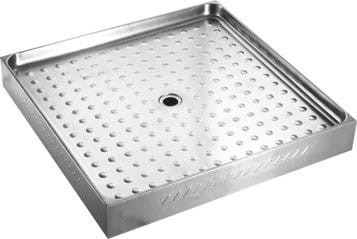 Brodzik 800x115x800 mm, stal nierdzewna mat