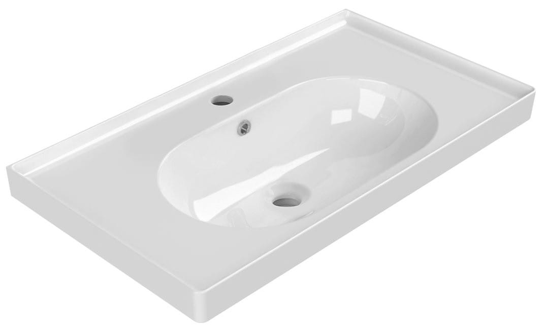Sapho BRAND umywalka meblowa/ścienna ceramiczna 80x45 cm biały - TU0422