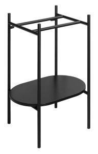 PUNO cokół pod umywalkę 550x795x396mm, czarny
