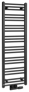 Bruckner ALBRECHT grzejnik łazienkowy 400x1250 mm podłączenie centralne czarny mat - 600.112.6