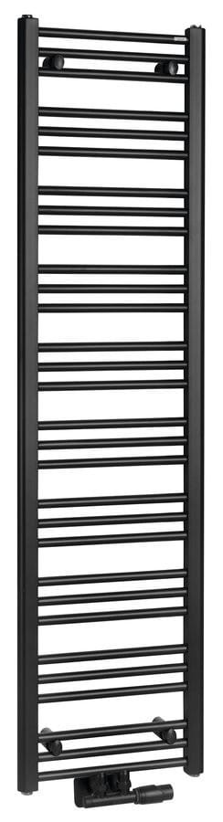 Bruckner ALBRECHT grzejnik łazienkowy 400x1570 mm czarny mat 600.113.6