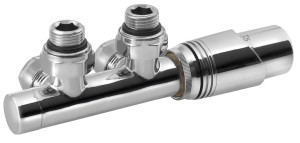 bRUCKNERWICHER zestaw przyłączeniowy zespolony z termostatem, rozstaw 50mm, chrom - 600.311.1