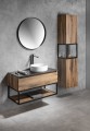 SKARA blat Rockstone 111,2x12x46cm, black attica