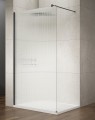 VARIO BLACK jednoczęściowa kabina prysznicowa Walk-In, montaż przy ścianie, szkło nordic, 1100 mm